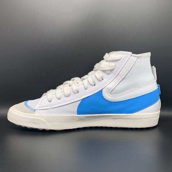 Nike Blazer‎ Mid 77 Jumbo White University Blue Shoes Men's Sz 12.5 - Picture 6 of 10